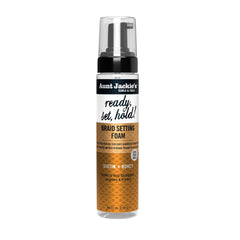 Aunt Jackie’s Braid & Twist Collection Ready  Set  Hold Braid Setting Foam  8.5 fl oz .  All Hair Types  Frizz Control  Unisex